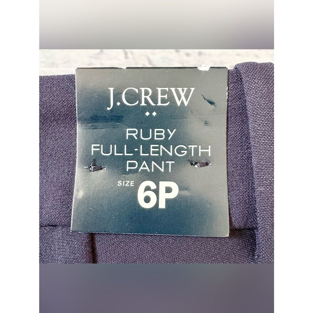 https://poshmark.com/listing/JCrew-Ruby-Full-Length-Pant-NWT-Navy-6P-6a5ad4bdb7f - Picture 11 of 12